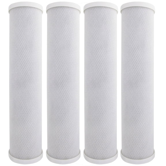 Tier1 5 Micron 20 x 2.5 Water Filter | Radial Flow Granular Activated Carbon Whole House Cartridge | Replacement for Pentek EPM-20BB, 155783-43, EPM4-20BB | 2.5 x 20 Water Filter (2-Pack)