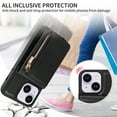 thumbnail image 5 of Dteck for iPhone 14 Plus Case with RFID Blocking Card Holder, iPhone 14 Plus Crossbody Wallet Case Shockproof Purse PU Leather Protective Back Cover,Black, 5 of 9