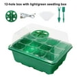 thumbnail image 2 of Seed Starter Tray with Grow Light Seed Starter Kit Seedling Tray Seed Starter Kit with Grow Light 12-Hole Tray with Light Extractor with White Label Nutrient Box Plastic Bowl Rectangular, 2 of 7