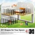 thumbnail image 4 of Outdoor Dog Kennel, Dog Run for Outdoor, Large Dog Pens Cage with Roof Waterproof for Large to Medium Dog Outside 8ft x 4ft x 6ft, 4 of 7