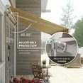 thumbnail image 3 of Outsunny, 12' x 10' Retractable Awning Patio Awnings, UV & Water-Resistant Fabric, 3 of 9