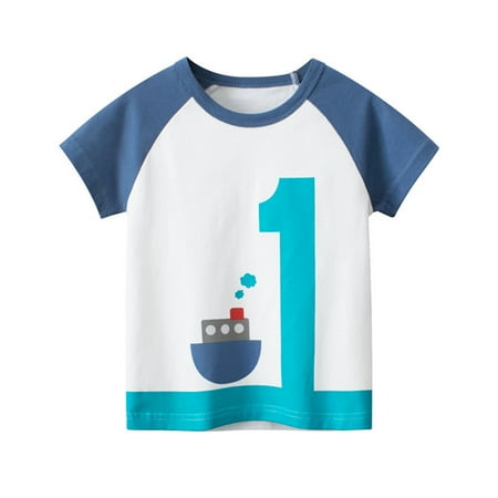 

Ytdscs Toddler Baby Short Sleeve T-Shirt for Boys Cartoon Printing Tees Shirt for Kids Summer Cotton Boys Tees Tops 1-10 Years