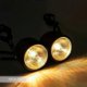 thumbnail image 5 of Universal Motorcycle Dual Headlight Twin Double Headlamp Halogen H4 Bulb w/ Bracket For Cafe Racer Bobber Touring Cruiser, 5 of 5