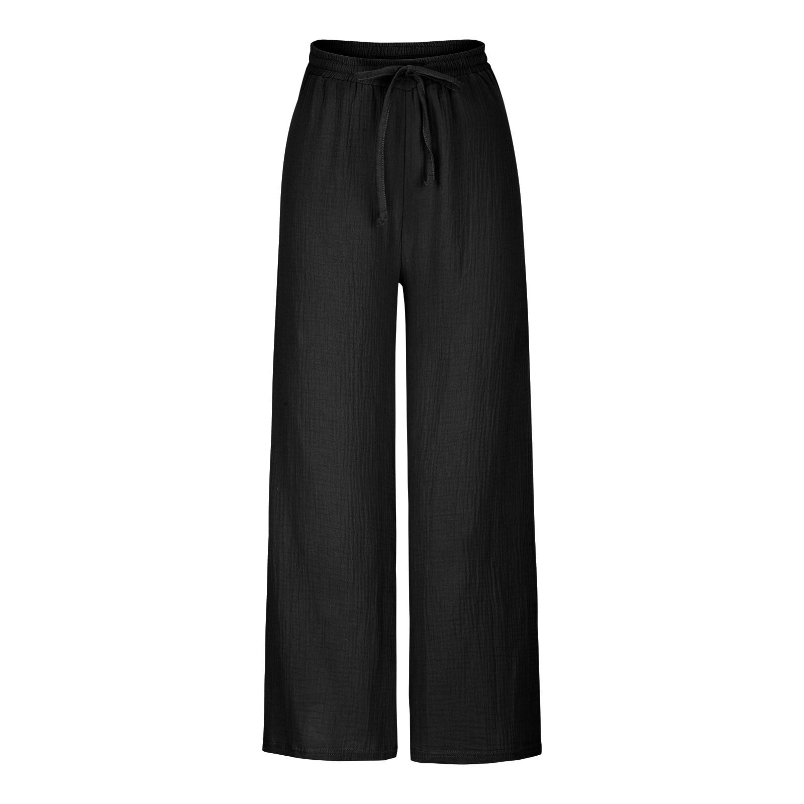 Oalirro Autumn Yoga Pants Flare Long Bell Bottoms Drawstring Lace up