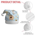 thumbnail image 4 of KLL Christmas Hats for Adults Plush Cute Gnome Bee Collects Honey Print Santa Hat Xmas Fluffy Santa Claus Hat for Women Men, 4 of 6
