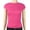Hot Pink, variant on WXLWZYWL Womens Cap Sleeve Shirts Crew Neck T Shirts Slim Fitted Tees Stretchy Soft Crop Tops 2026 Summer Clothes