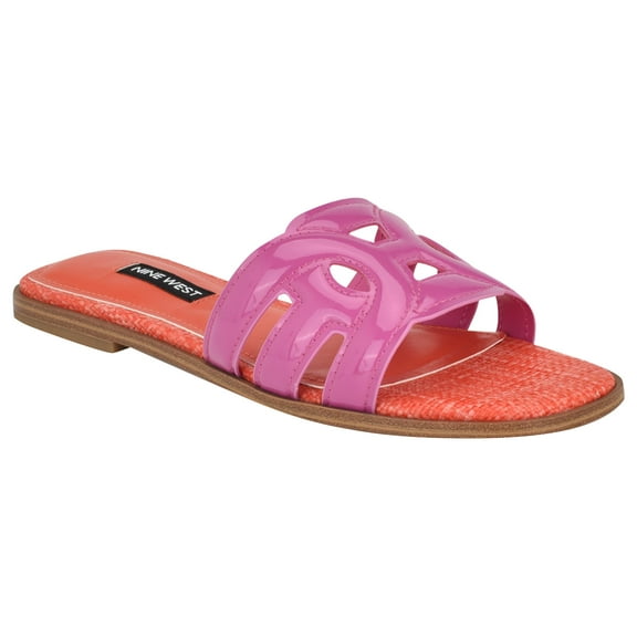 Nine West Women's Geena3 Sandal, Dark Neon Pink 651, 5