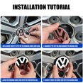 thumbnail image 4 of 56MM/65MM/66MM Original Car Wheel Center Hub Caps Covers For VW R GTI Emblem Auto Badge Hubcaps Decoration Accessorie 3B7 601171 VW R-65MM, 4 of 6