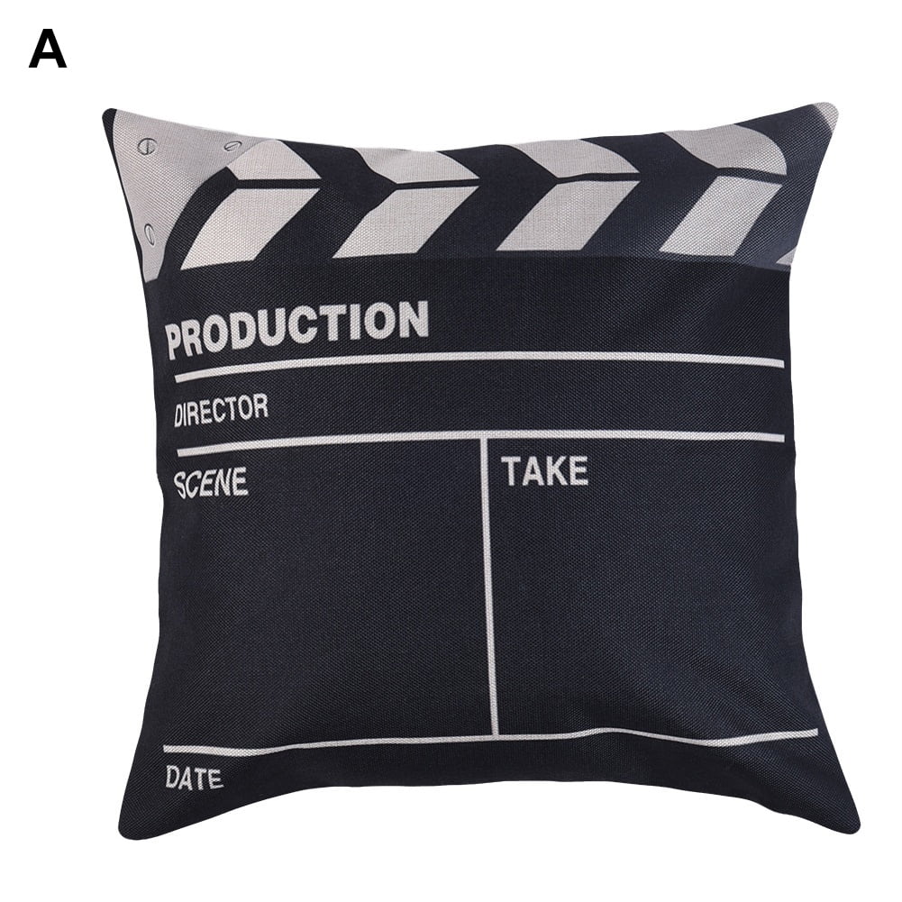Decorative Movie Throw Pillow Case Set Cotton Linen Throw Pillow Covers