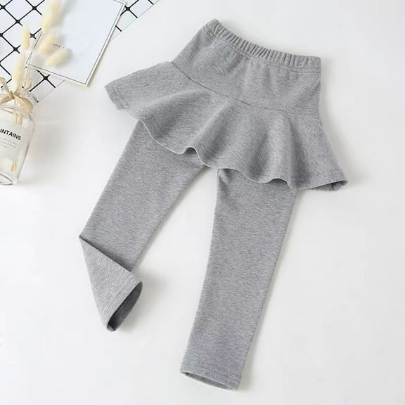 HUITKMM Girls Clothes Toddler Girls' Leggings Skirt Ruffle Skirt Pants Kids 4505