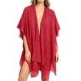 thumbnail image 2 of HBYJLZYG Women's Open Front Kimono Cover Up, Sparkly Lightweight Beach Shawl, Sheer Summer Vacation Cardigan, Versatile Swimsuit Cover Up, Trendy Resort Wear, 2 of 9