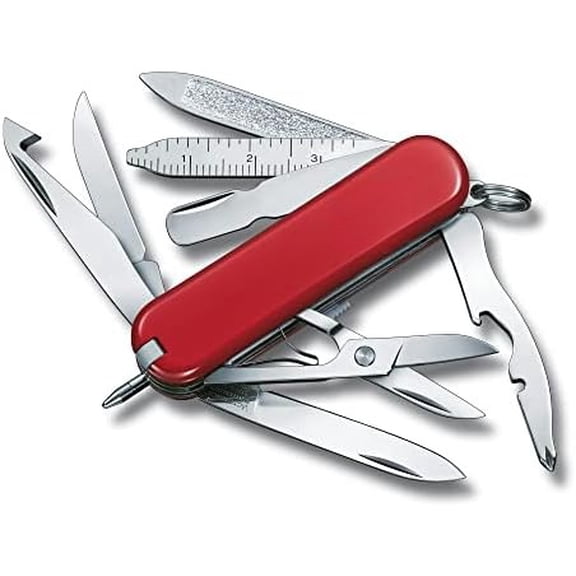 Swiss Army Minichamp Pocket Knife, Red, 58mm