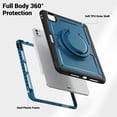 thumbnail image 2 of XYX Case for iPad Pro 11 inch (2025 M5/2024 M4) with Rotating Stand, Shoulder Strap, 2in1 Shockproof Cover, Navy Blue, 2 of 7