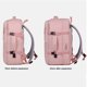 thumbnail image 3 of Mochila de viaje Mochila informal para computadora portátil con puerto de carga USB Bolsa para zapatos (rosa), 3 of 9