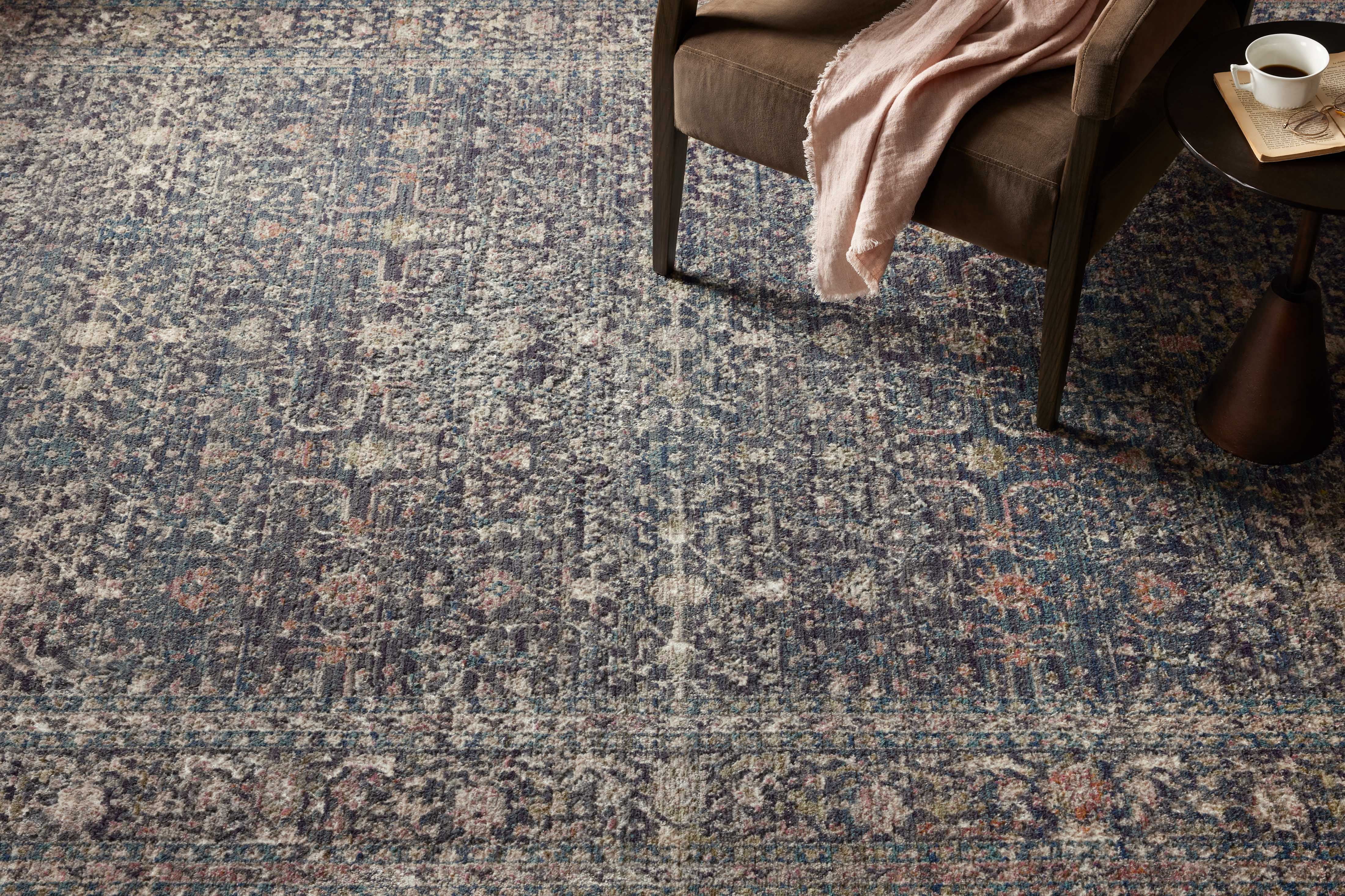Jean Stoffer x Loloi Bradbury Midnight/ Multi 18" x 18" Sample Rug