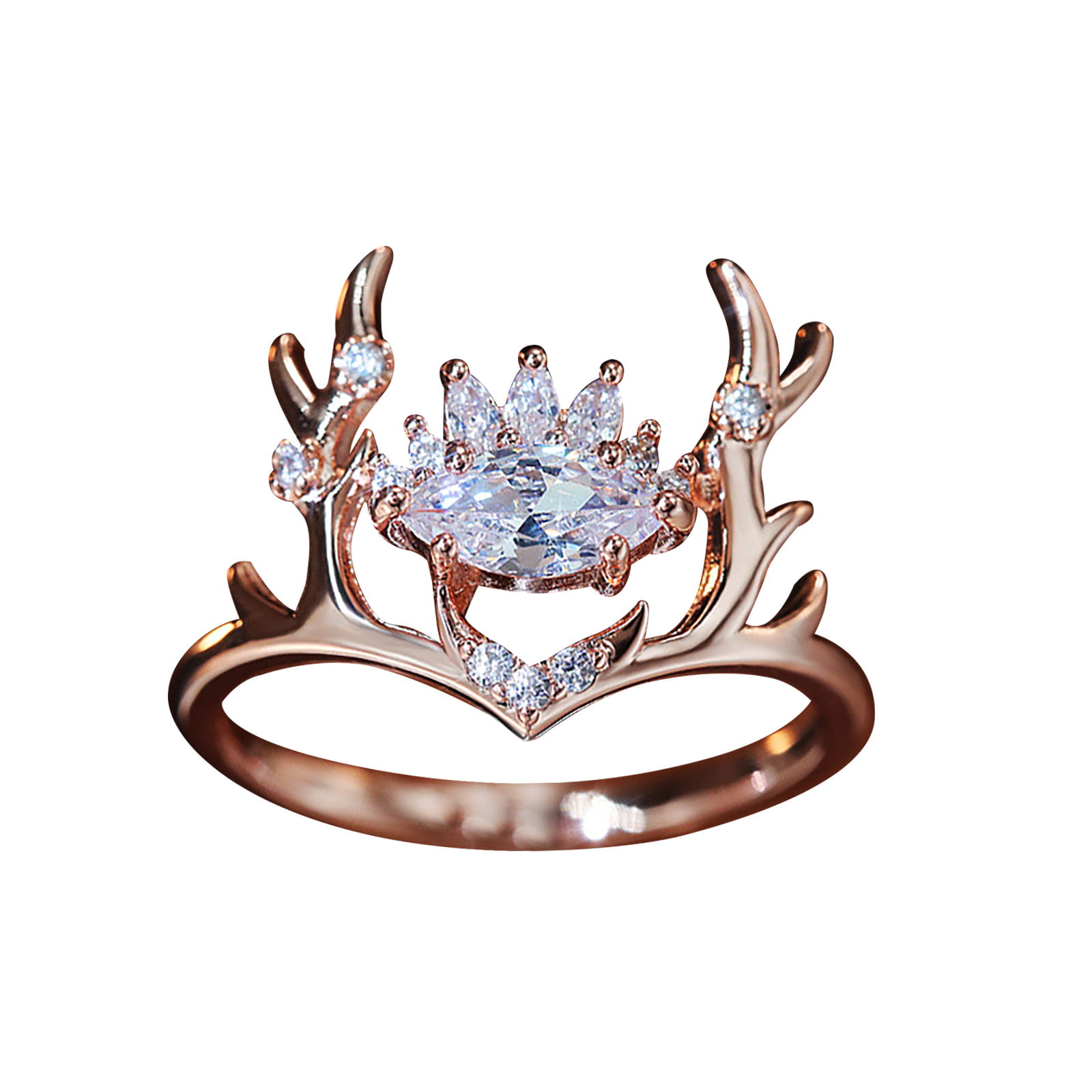 New Size Women's Crown Ring  Material Material copper AAA Grade Zircon gift 6-10
