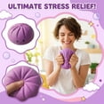 thumbnail image 5 of Mystery Dumpling Squishy, Dumpling Squishy Mystery Box, Squishys Dumplinges Playing, 4 Inch Jumbo Dumpling Stress Ball, Soft Squeeze Decompression Dough (Purple_5.9"), 5 of 5
