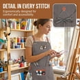 thumbnail image 4 of Unique Bargains Adjustable Cooking Apron with Pockets for Home and Kitchen Gray, 4 of 6
