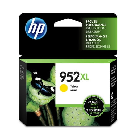 HP 952XL High Yield Yellow Original Ink Cartridge, ~1,450 pages, L0S67AN#140