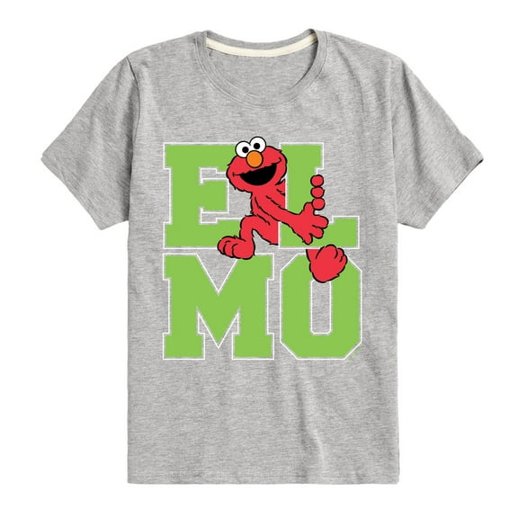 Sesame Street - Elmo Collegiate - Toddler and Youth Short Sleeve Graphic T-Shirt