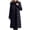 Black, variant on TOUMENY Women's Winter Coat Hooded Long Sleeve Casual Loose Warm Jacket Solid Zip Up Outerwear with Pockets Black 3XL