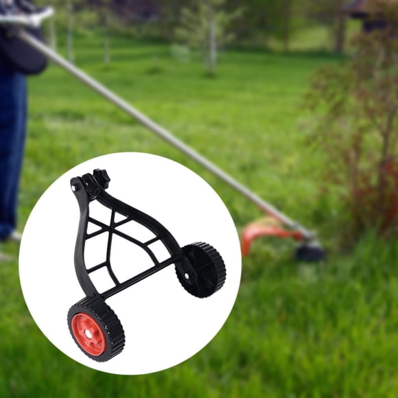 Colaxi String Trimmer Wheel Universal 25 mm Accessories Lawn Mower Auxiliary Wheels Adjustable Height for Walk behind String Trimmer