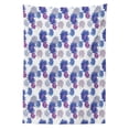 thumbnail image 3 of Ambesonne Aster Tablecloth Rectangular Table Cover, Blossoming Daisies Design, 60"x84", Grey Navy Blue Violet, 3 of 4