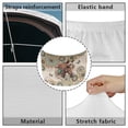 thumbnail image 6 of KUIFORTI Horse Floral Car Hood Cover Protector, Easy to Install Durable Hood Wrap Fade-Resistant, Automotive Accessory Fits Most Sedans SUVs Trucks Pickups, 6 of 7