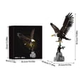 thumbnail image 2 of Bald Eagle Building Block Set 1060PCS, Large American Eagle Model with Display Base, Realistic Animal Sculpture DIY Assembly Kit, Home Office Decor Gift, 2 of 8
