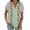 Green, variant on Women's Short Sleeve Henley Tops Floral Print Dressy Casual Blouses Summer Trendy Tee Shirts 2026