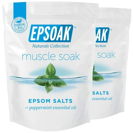 Epsoak Muscle Soak 4 lbs. - Speed Muscle Recovery, Soothe Aching Muscles, and Reduce Inflammation with Epsom Salt & Premium Eucalyptus & Peppermint Essential Oils (Qty 2 x 2 lb. Bags) Epsoak Muscle Soak 4 lbs. - Speed Muscle Recovery, Soothe Aching Muscles, and Reduce Inflammation with Epsom Salt & Premium Eucalyptus & Peppermint Essential Oils (Qty 2 x 2 lb. Bags)
