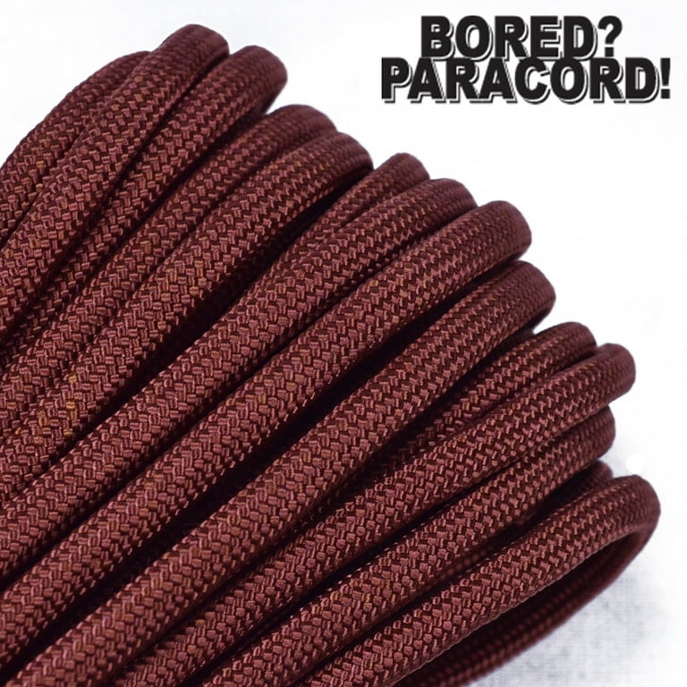 Bored Paracord Brand 550 lb Type III Paracord - Rust 1000 Feet
