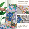 thumbnail image 5 of Yayeee 4 Pack Dining Chair Covers Stretch Parson Chairs Slipcovers Seat Protector, Floral Window, 5 of 6