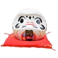 thumbnail image 2 of Muñeca Daruma japonesa, decoración artesanal versátil para la mesa del restaurante. Blanco, 2 of 9