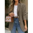thumbnail image 2 of PRETTYGARDEN Women's Fall Blazers Button Down Fitted Lightweight Dressy Work Suit Jackets Trendy Business Casual Outfits, 2 of 8