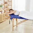 thumbnail image 4 of Spa Massage Table 24 Inch Foldable Lash Bed, Adjustable Height & Headrest, Tool-Free Setup for Beauty Salon Home Clinic, Non-Woven Carry Bag, Blue, 4 of 5