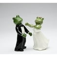thumbnail image 3 of Frog Wedding Couple Salt and Pepper Shakers 2in Decorative Favor, 3 of 3