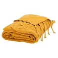 thumbnail image 2 of SAFAVIEH Delena Throw Blanket Mustard, 2 of 2