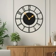 thumbnail image 2 of Silent Metal Large Wall Clock, Modern Simple Style Metal Wall Art,for living room bedroom wall hanging decor metal sign, Housewarming Gift, 2 of 5