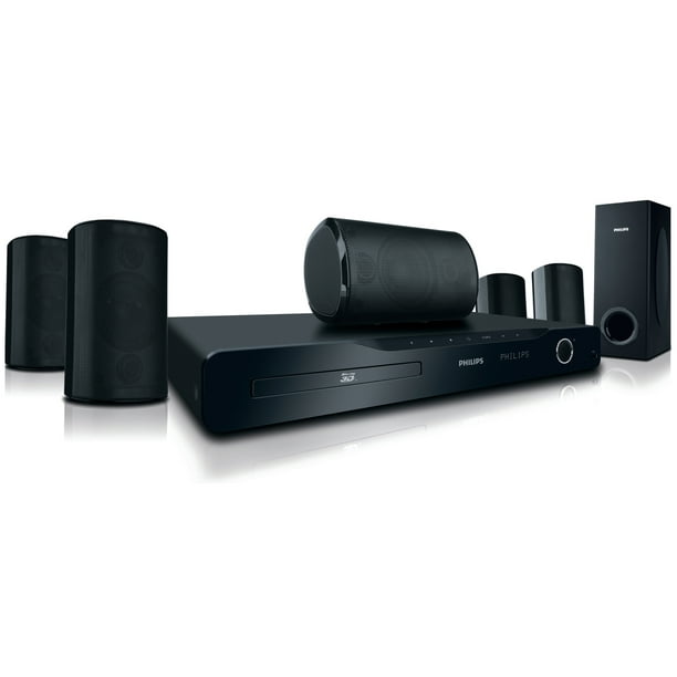 Philips HTS5506 5.1 Home Theater 1000 W RMS, Blu-ray Disc Player - Walmart.com