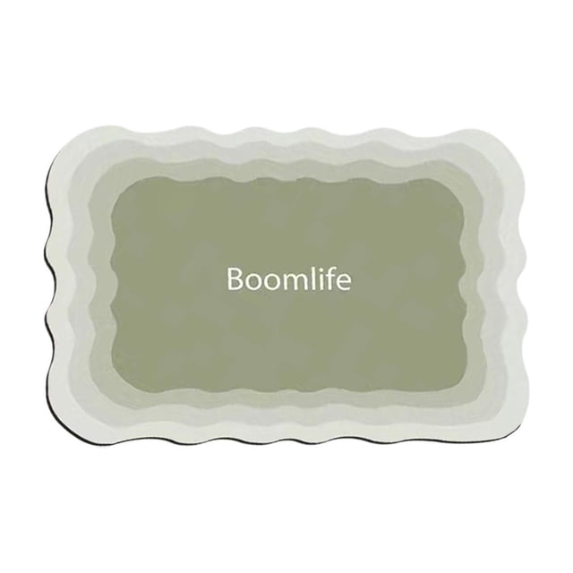 Alfombrilla de baño de barro diatomea, absorbente de agua, de secado rápido, antideslizante, para ducha, lavabo y entrada. Cubierta de suelo absorbente para el hogar, baño, cocina y entrada.