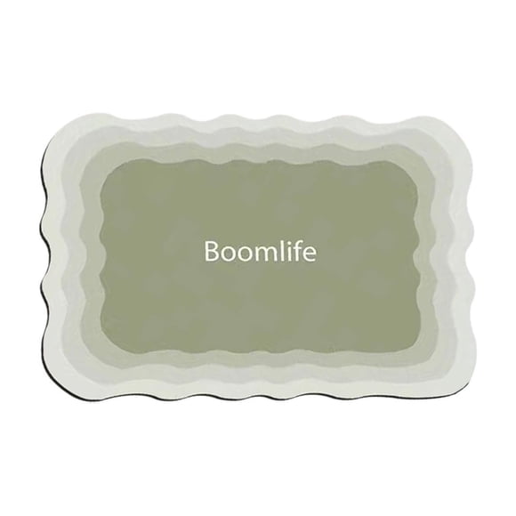 Leodye 1PCS Diatom Mud Bathroom Floor Mat Super Absorbent Quick-drying Home Toilet Bathroom Entrance Non-slip Foot Mat -15.75x23.62in
