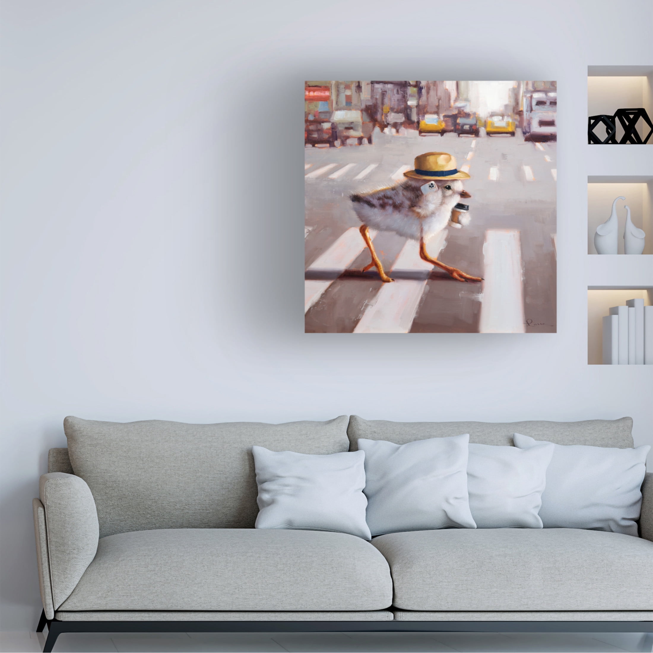Canvas Wall Art - Lucia Heffernan 'Early Bird' Wall Art for Living Room, Bedroom, or Office Décor by Trademark Fine Art - 24 x 24 Inches