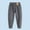 Gray, variant on BRGZLK Boys Girls Fleece Lined Sweatpants Kids Winter Fashion Solid Color Velvet Warm And Elastic Waistband Ankle Binding Basic Pants Green 5-6 Years