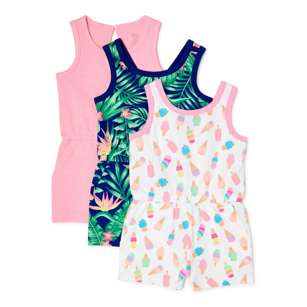 Wonder Nation Wonder Nation Baby Girl & Toddler Girls Printed & Solid