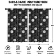 thumbnail image 2 of Blackout Kids Curtains,Black White Sun Moon Planet Star Pattern Childrens Insulated Curtains Set Of 2,Bedroom Essentials,Toddler Room Decor 52x84in(132x213cm), 2 of 5