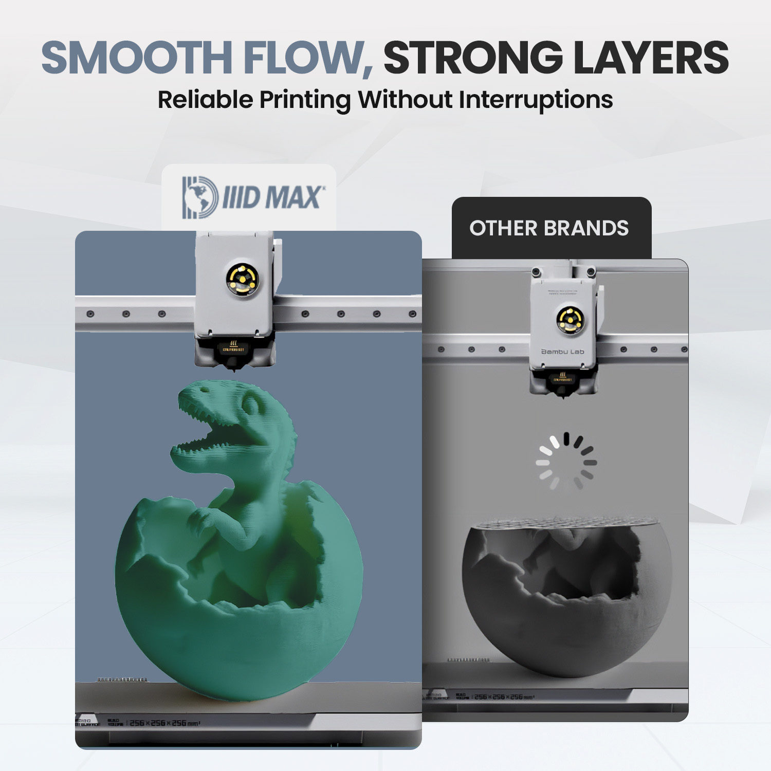 IIID MAX | High Speed Emerald Green PLA Plus Filament | 1kg (2.2lbs) - 1.75mm