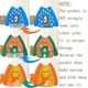 thumbnail image 2 of Paquete de 3 baberos con mangas, impermeables, de manga larga, lavables y aptos para niños de 6 a 36 meses. Ideales para comer y pintar., 2 of 5