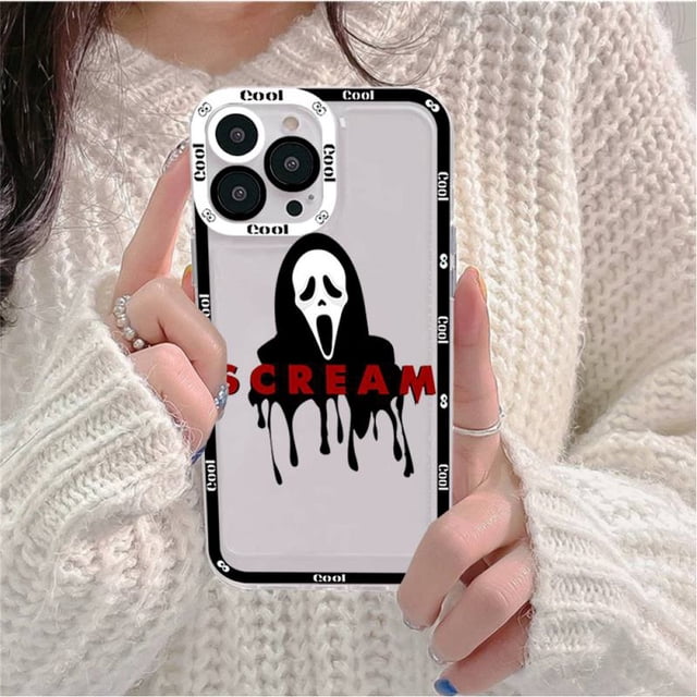 Funda de teléfono Ghostface Scream, carcasa para iPhone 11, 12, 13, Mini Pro Max, 14 Pro Max Fivean unisex