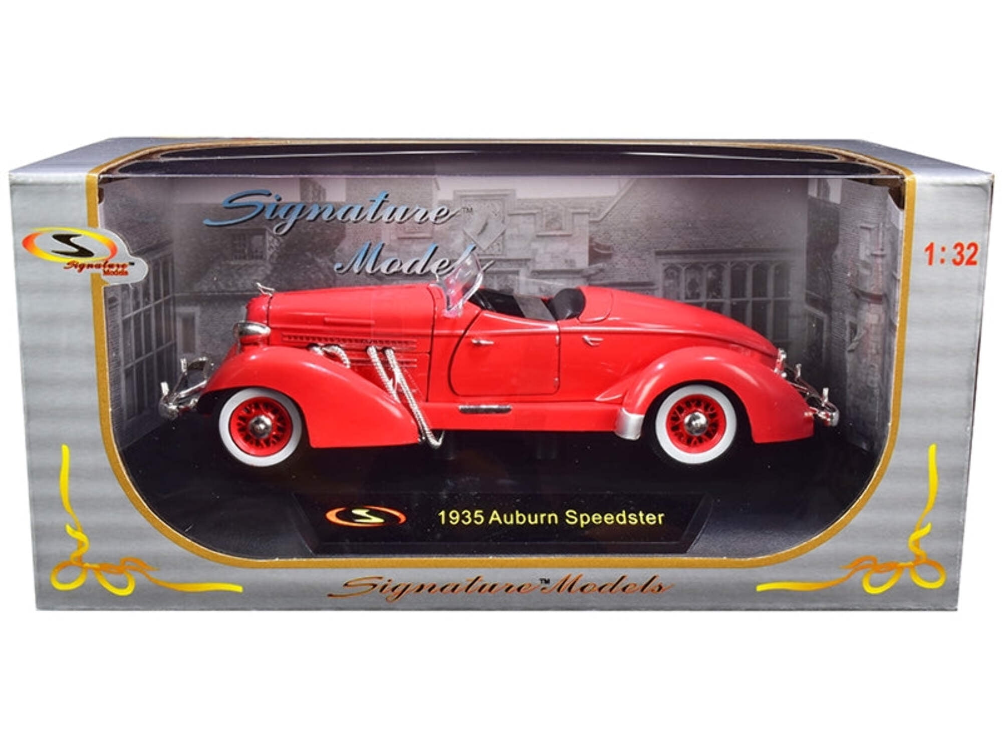 1935 Auburn Speedster Coral Red 1/32 Diecast Model Car by